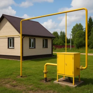 газ граница участок