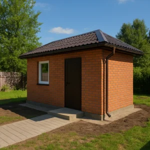 проект бытовки из кирпича