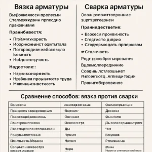 вязать или варить арматуру для фундамента