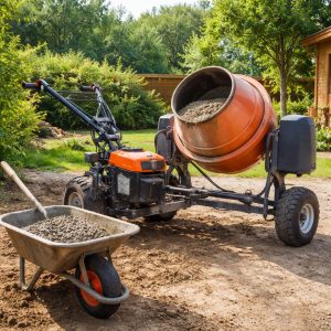 бетономешалка к мотоблоку