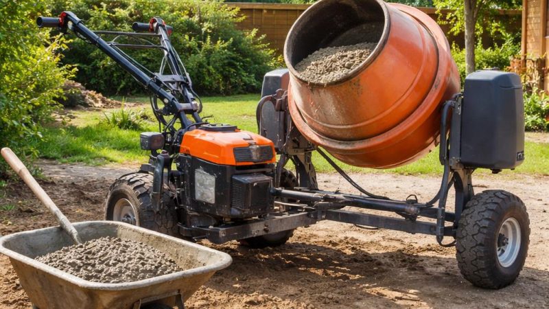 Бетономешалка к мотоблоку: как выбрать и использовать в строительстве и садоводстве