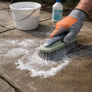 чем убрать соль с бетона