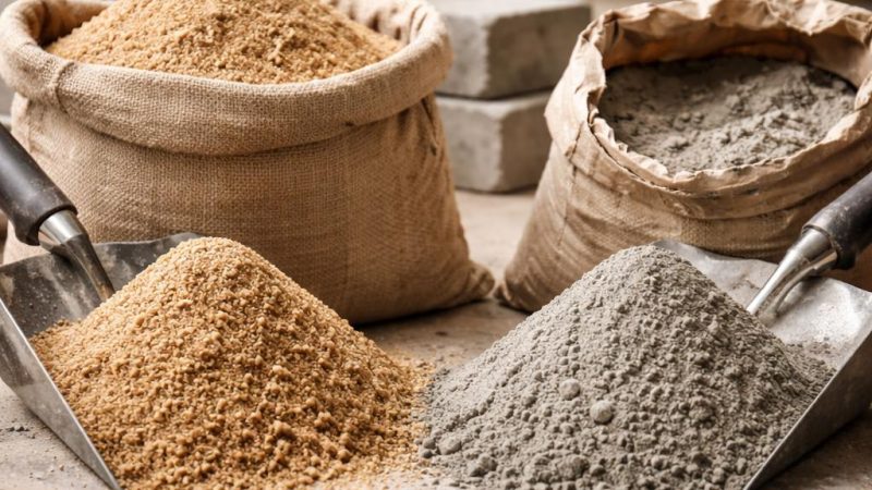 Что тяжелее: песок или цемент?