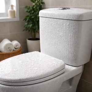 как убрать конденсат с унитаза