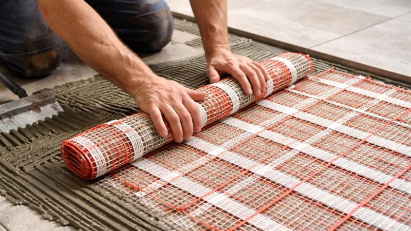 Маты теплого пола под плитку: принципы выбора и применения