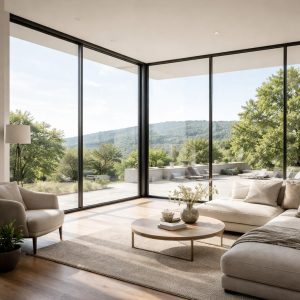 окна в тонкой раме