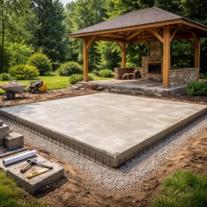 плита под беседку