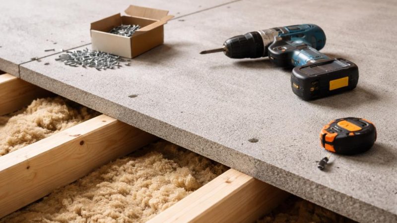 Толщина ЦСП под стяжку по лагам: особенности и нюансы применения