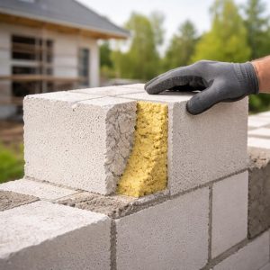 блок с утеплителем