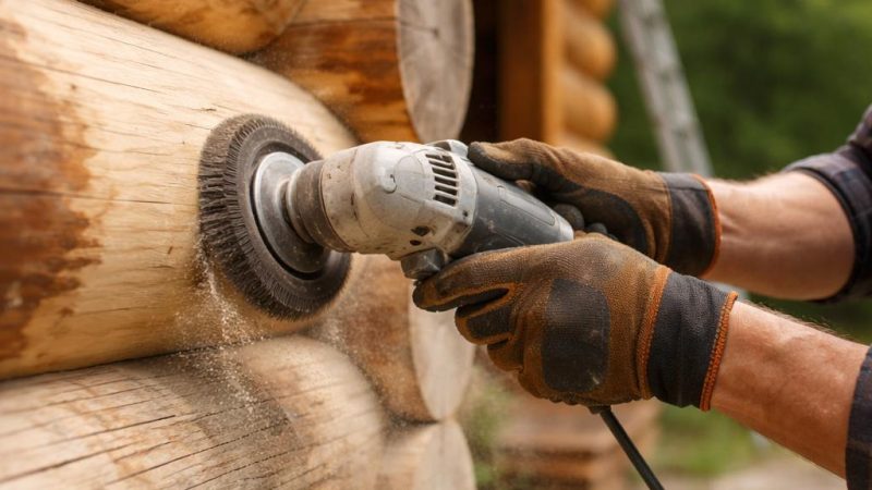 Чем зачищают сруб бани в разных состояниях древесины и почему универсального варианта не существует