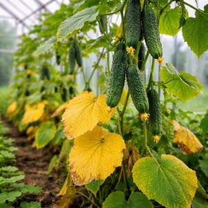 из за чего желтеют огурцы