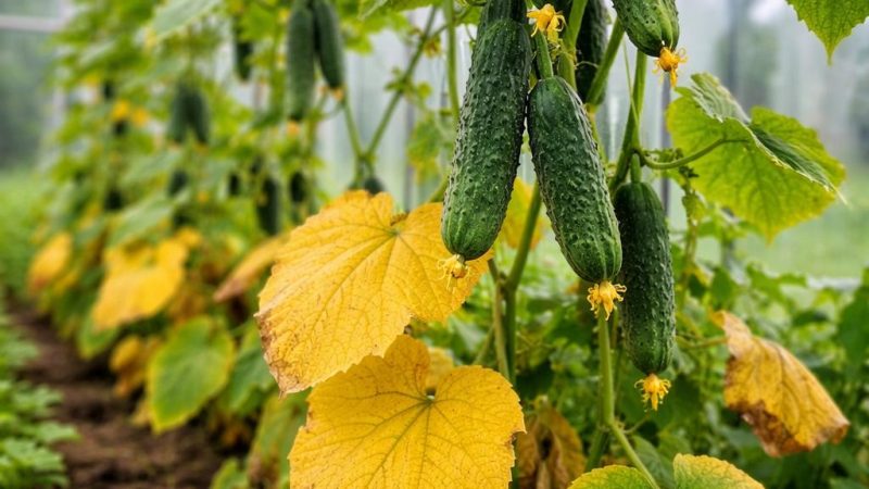 Желтение листьев огурцов при нормальном поливе и уходе: какие условия запускают проблему