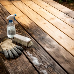 как отбелить доски от черноты