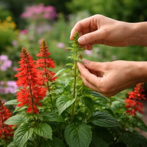 как прищипывать сальвию