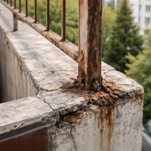 крепление ограждения балкона