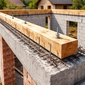 монтаж армопояса под мауэрлат