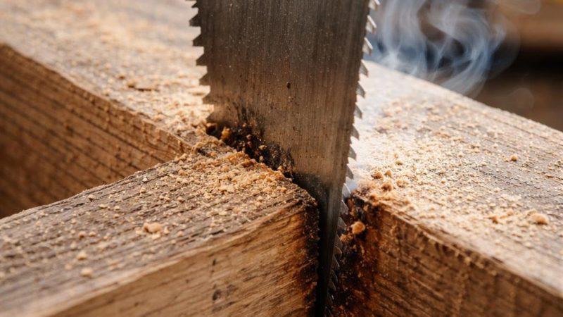 Когда пила работает без развода зубьев и почему это ограничивает рез, а не улучшает его