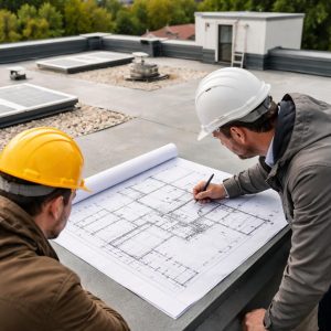 план плоской крыши