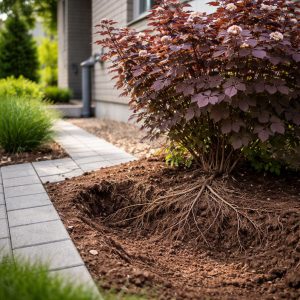 пузыреплодник корневая система