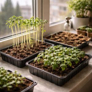 рассада овощей выращивание