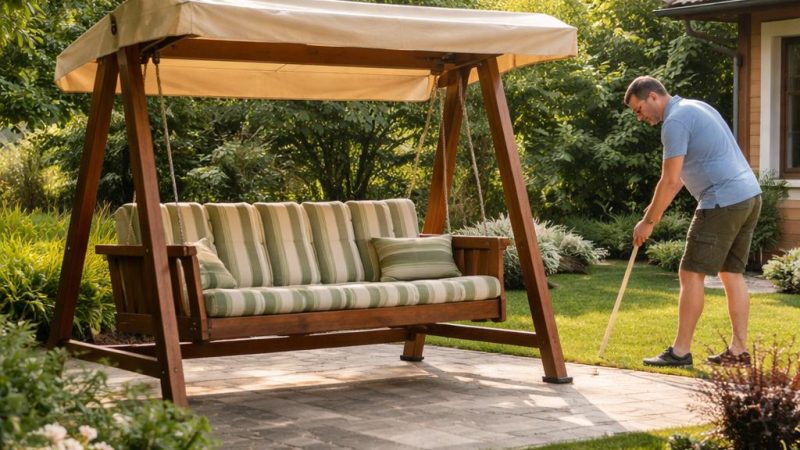 Размеры садовой качели: как выбрать габариты, которые не мешают участку и остаются удобными