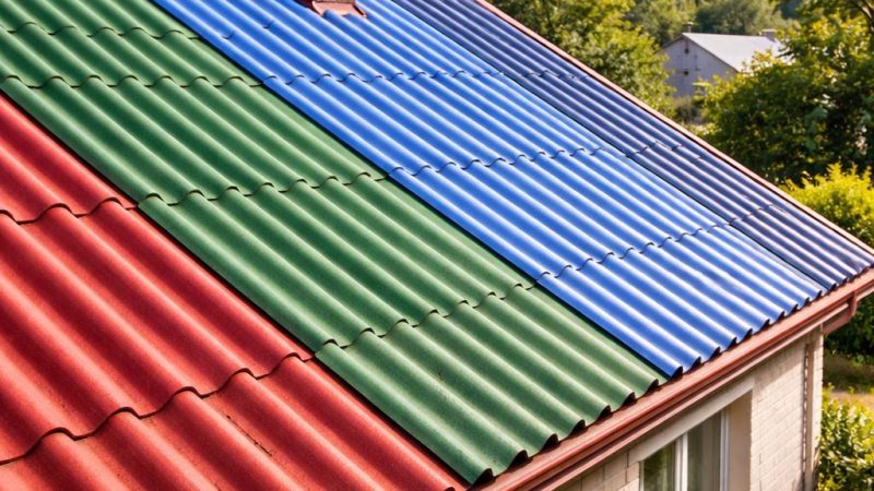 Цветной шифер для крыши: свойства, применение и ограничения