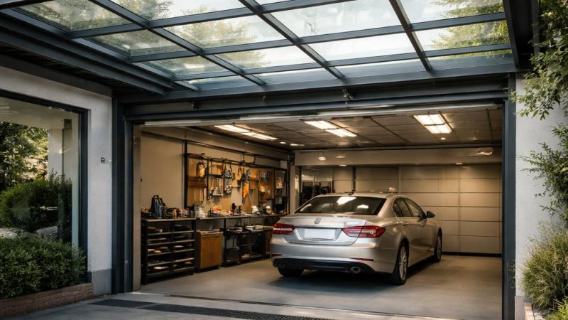 Стеклянная крыша для гаража: преимущества и особенности