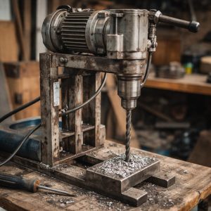 сверлильный станок из двигателя
