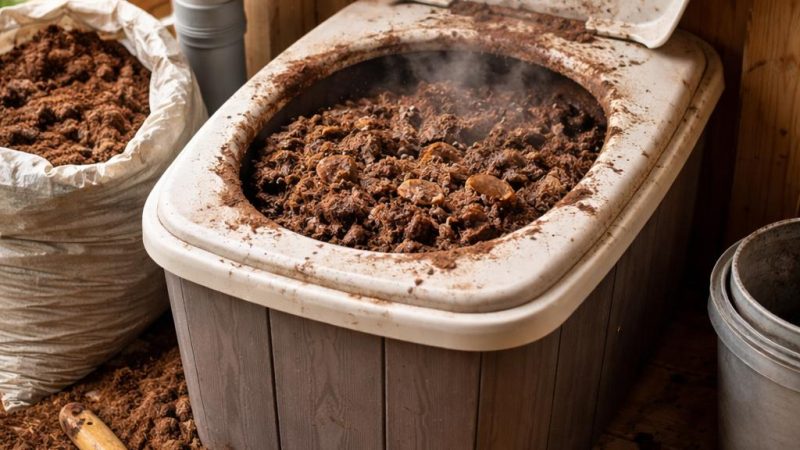 Почему торфяной туалет, сделанный своими руками, может работать плохо — и от чего это зависит