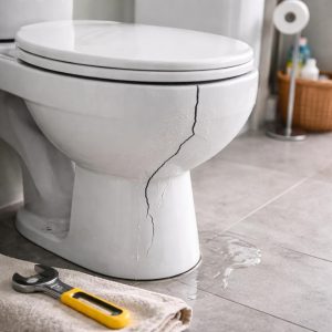 трещина на унитазе надо ли менять