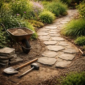 тропинки в саду своими руками