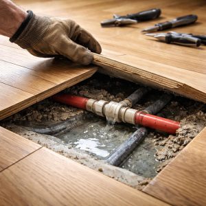 трубы отопления под полом