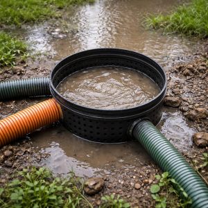 водоотводный колодец дренажный