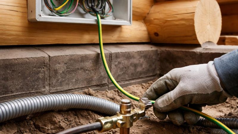 Заземление в доме из бруса: какие ограничения задаёт деревянная конструкция и как они влияют на надёжность электробезопасности