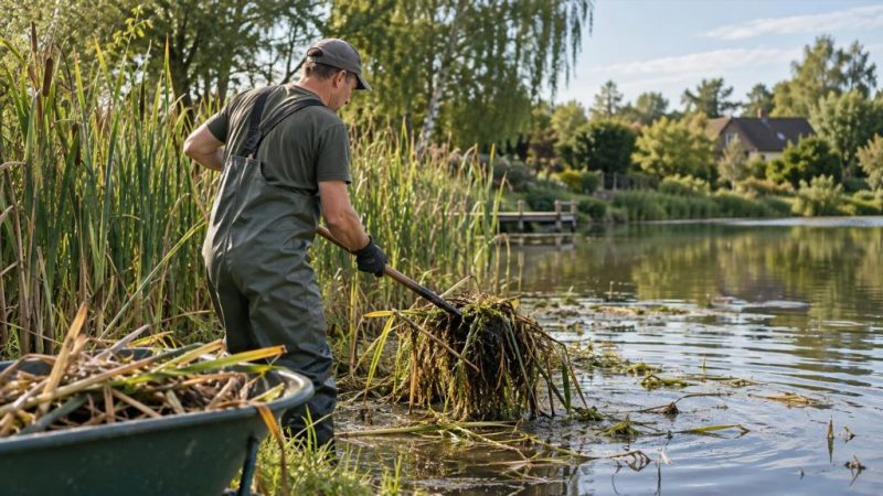 Как избавиться от камыша в водоёме: способы удаления и защита от повторного зарастания