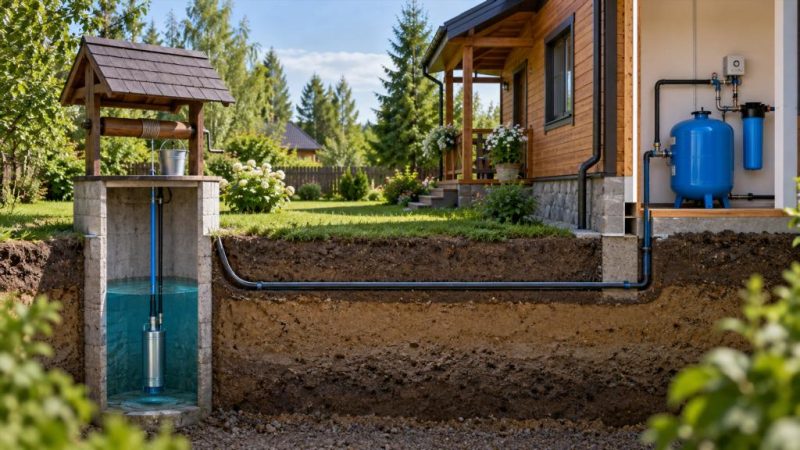 Водоснабжение дачи из колодца: варианты системы и что учитывать при выборе